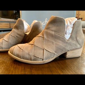 Taupe Suede Ankle Boot
